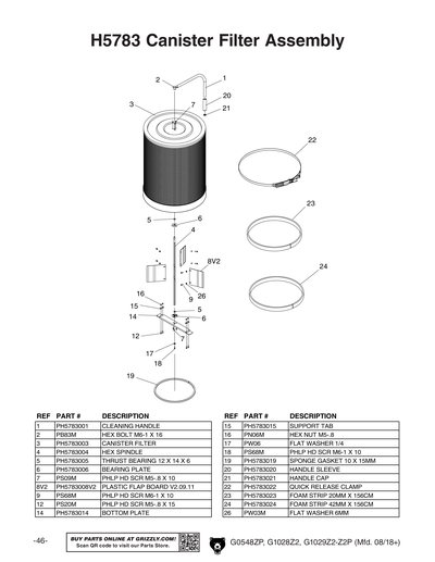 Part Diagram for G1029Z2P