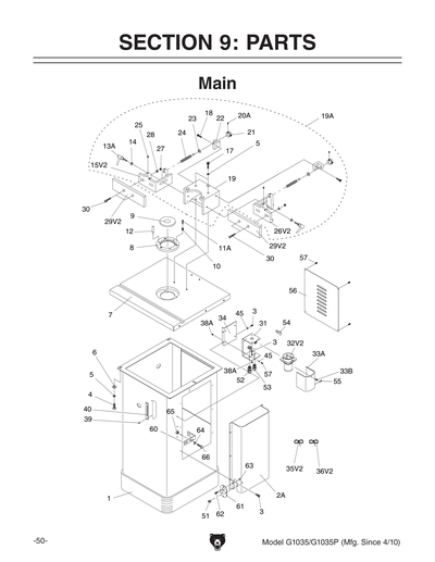 Part Diagram for G1035P