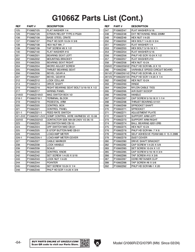 Part Diagram for G1066Z