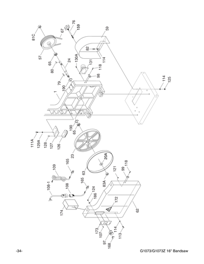Parts for G1073 16