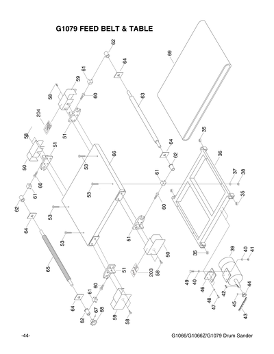 Parts for G1079 16