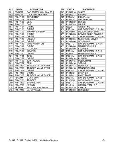 Part Diagram for G1847