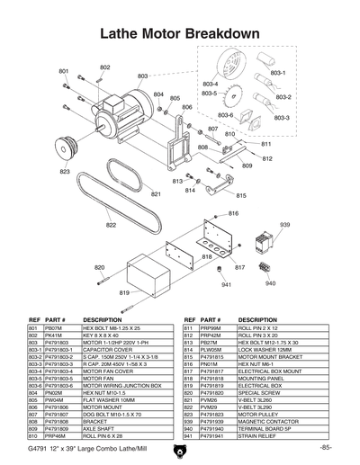 Part Diagram for G4791