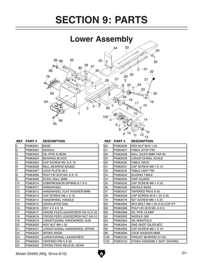 Part Diagram for G5963