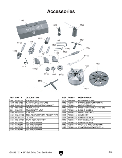 Part Diagram for G9249