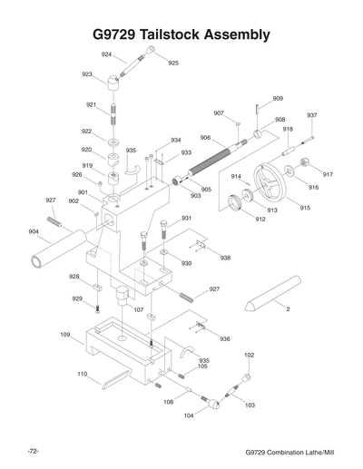 Parts for G9729 31