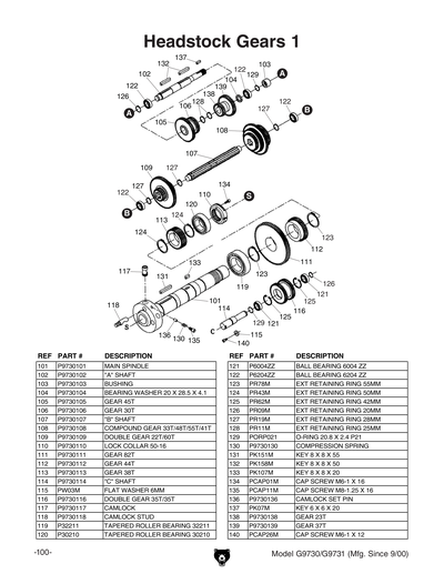 Part Diagram for G9731