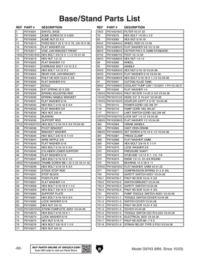 Part Diagram for G9743