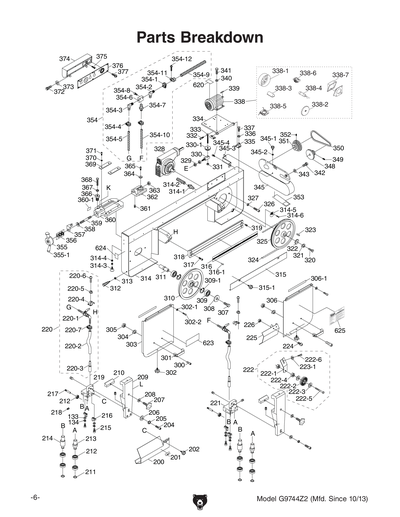 Parts for G9744Z2 10