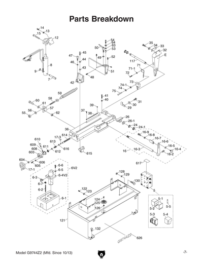 Parts for G9744Z2 10