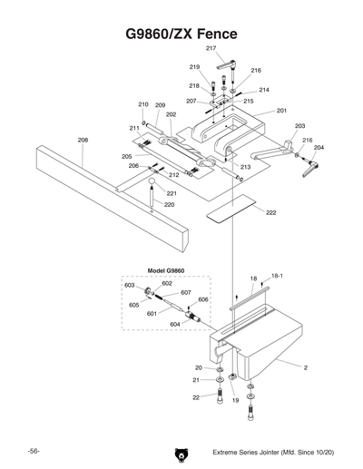 Part Diagram for G9860ZX