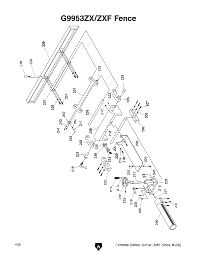 Parts for G9860ZX 12