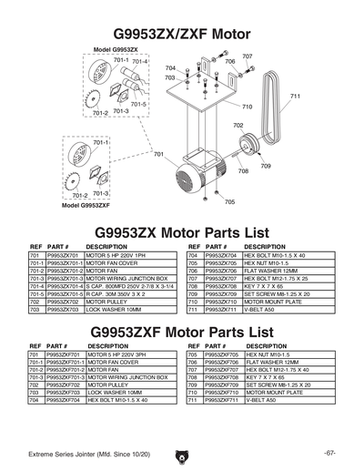 guricoページ Parts for G9860ZX 12