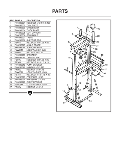 Part Diagram for H6232
