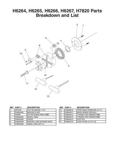 Part Diagram for H6264