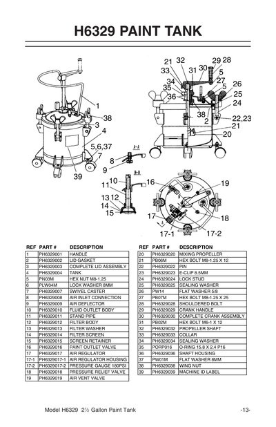 Part Diagram for H6329