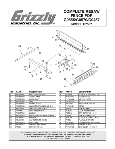 Part Diagram for H7587
