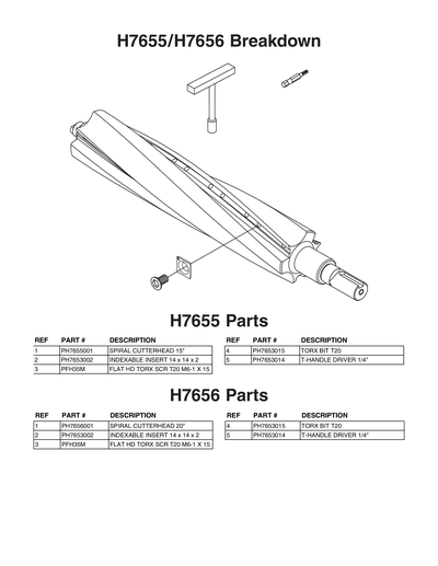 Part Diagram for H7655