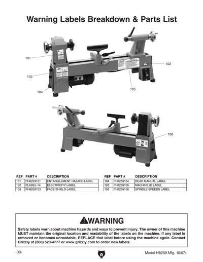 Part Diagram for H8259