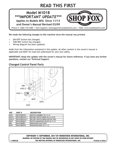 Part Diagram for M1018