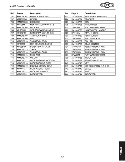 Part Diagram for M1018