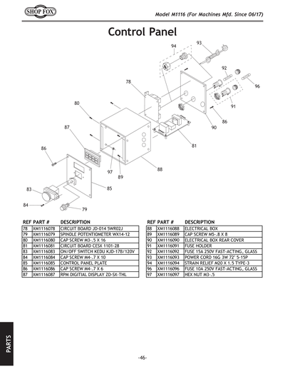 Part Diagram for M1116