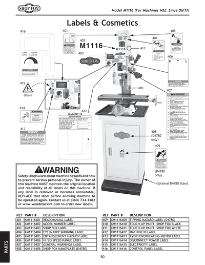 Part Diagram for M1116