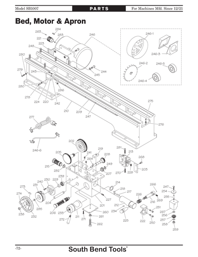 Part Diagram for SB1007