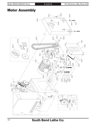 Part Diagram for SB1015