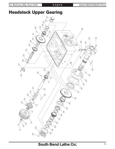 Part Diagram for SB1015F