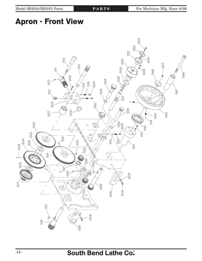 Part Diagram for SB1015F