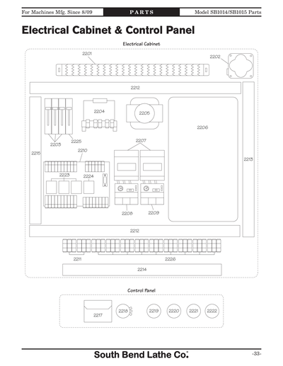 Part Diagram for SB1015F
