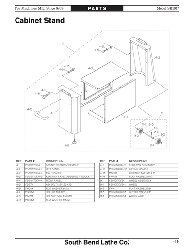 Part Diagram for SB1017