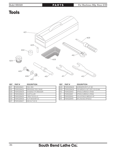 Part Diagram for SB1029