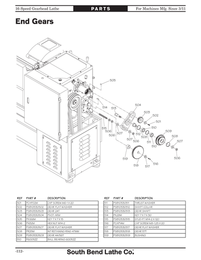 Part Diagram for SB1055F
