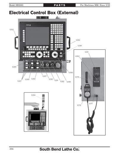Part Diagram for SB1063