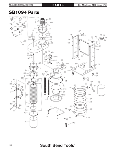 Part Diagram for SB1094