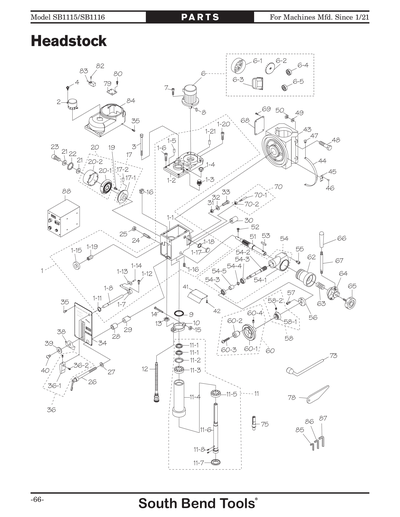 Part Diagram for SB1115