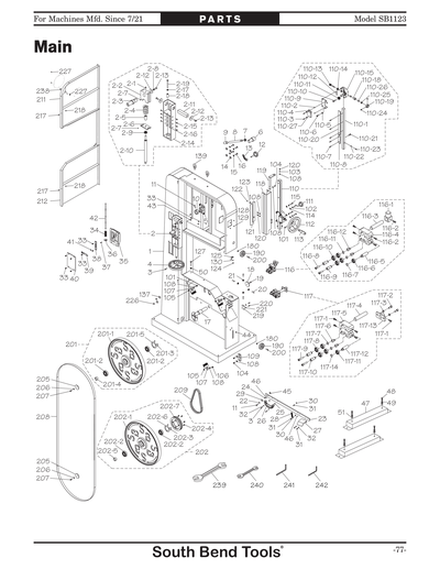 Part Diagram for SB1123