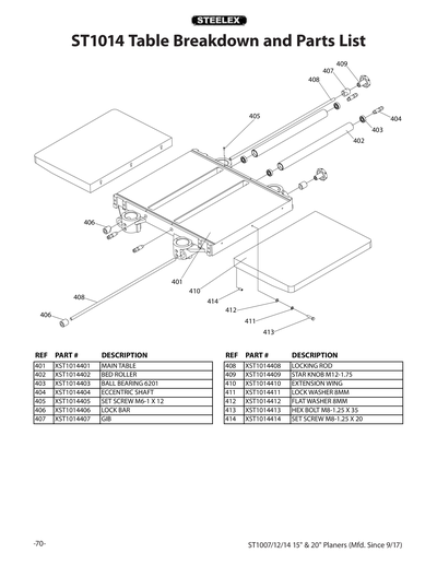 Part Diagram for ST1014