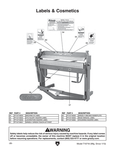Part Diagram for T10718