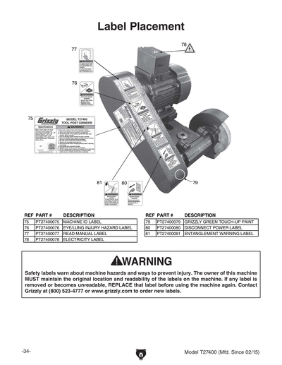Part Diagram for T27400