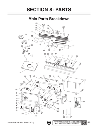 Part Diagram for T28048