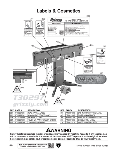 Part Diagram for T30297