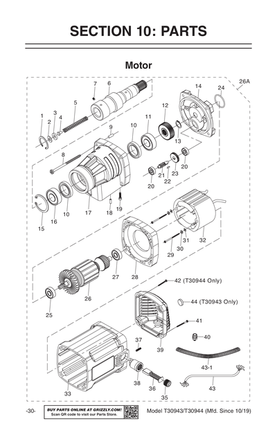 Part Diagram for T30943