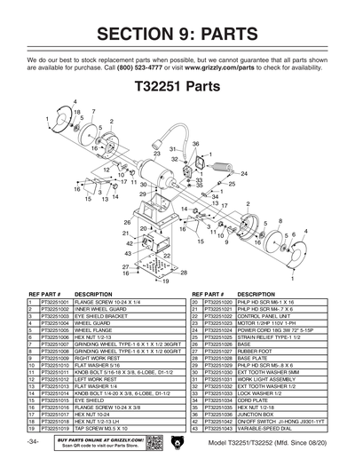 Part Diagram for T32251