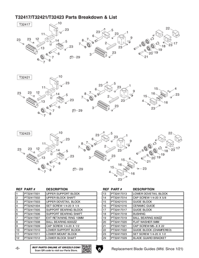 Part Diagram for T32423
