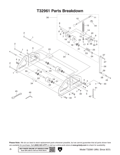 Part Diagram for T32961