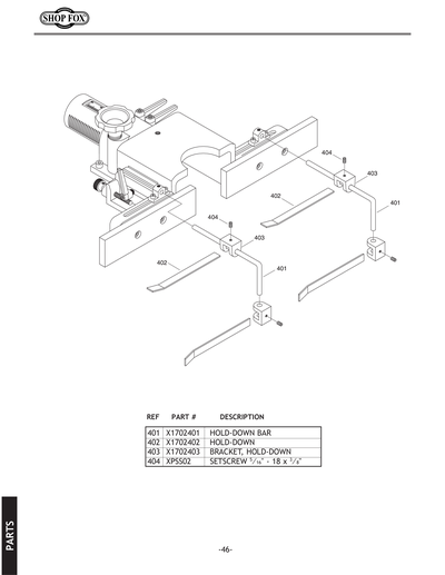 Part Diagram for W1702