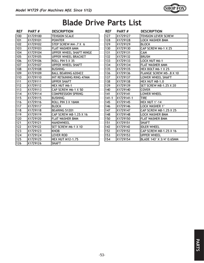Part Diagram for W1729